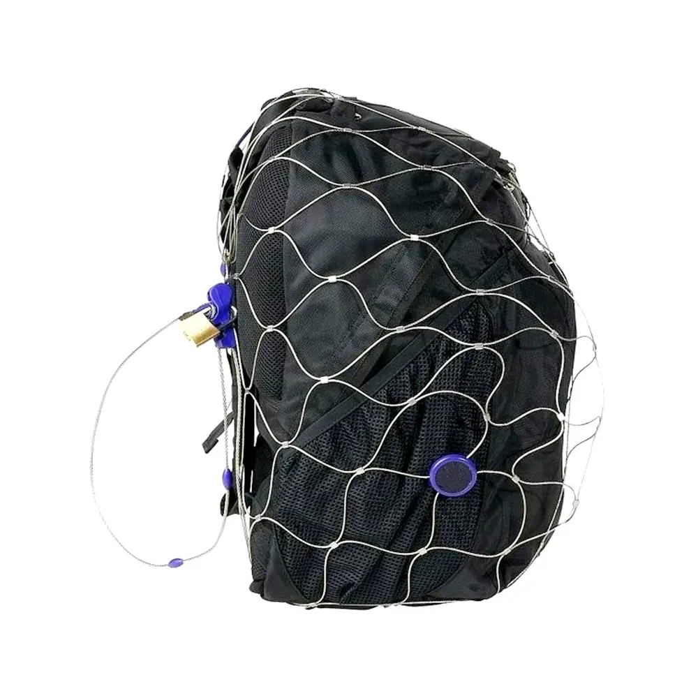 Flexible Stainless Steel Wire Rope Mesh For Backpack And Bag Protector Anti-Theft Backpack