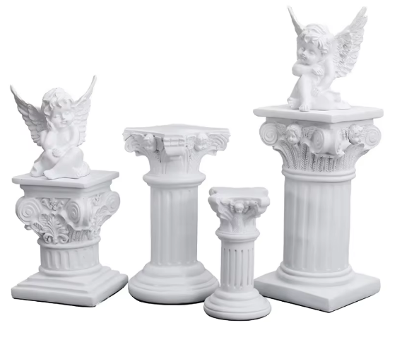 Resin Roman Pillar Pedestal Stand Statue