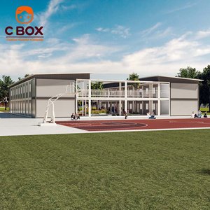 Bâtiments d'enseignement modernes étanches Cbox 20ft 40ft, préfabriqués, durables, en panneaux sandwich, salles de classe mobiles en conteneurs - Product Image 2