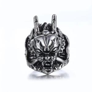 Anillo Unisex Retro de Moda con Ojo de Diablo, Estilo Punk, Personalizado, Plateado, de Aleación y Vidrio Electrochapado, Venta al Por Mayor - Product Image 1