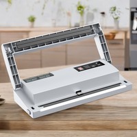 Scelleuse sous vide automatique pour aliments, mini, portable, électrique, en acier inoxydable, pour sac plat, pour la maison, sur pied ou sur table