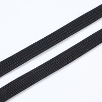 Cordon élastique plat tressé souple de 5 mm x 140 yards pour vêtements