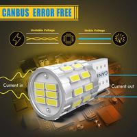 Ampoules LED Canbus T10 W5W 168 194 3014 SMD pour feux de stationnement/plaque d'immatriculation/position/lecture Blanc 12V 6000K 1000LM