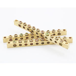 Profession eller Lieferant ODM-Kabelst ecker Messing-Sammel schiene Elektrokabel-Verbindungs stange Erdung block Messing-Neutral-Stangen klemme - Product Image 1