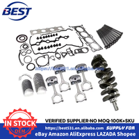 Vente chaude G4NG 2.0L Kit de reconstruction de révision de moteur-Tiges de vilebrequin Valves Pistons et anneaux Kit de joint d'étanchéité pour Hyundai Kia