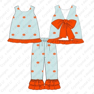 <span class=keywords><strong>Abbigliamento</strong></span> Formale per Bambini Puresun per <span class=keywords><strong>Halloween</strong></span>, Vestiti per Ragazzi ODM in Vendita, Ricamo a Forma <span class=keywords><strong>di</strong></span> Zucca, <span class=keywords><strong>Abbigliamento</strong></span> Smock in Tutti i Tipi <span class=keywords><strong>di</strong></span> Tessuto - Product Image 3