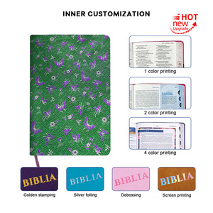 Professional New Factory Logo Size Premium Colorful <strong>Embroidery</strong> Linen Journal Bible <strong>Book</strong> - Product Image 5