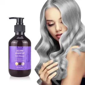 MOKERU Natural Organic Hair Anti- brassy Dye Color Treatment Silver Purple function Shampoo Protect Origin Hair Color