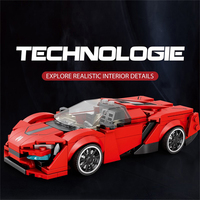 Bloques de Construcción Clásicos COBRA, Juego de Juguetes de Coche para Niños y Adultos, Modelo Pequeño, Regalo DIY, Ladrillos Técnicos, Modelo de Coche