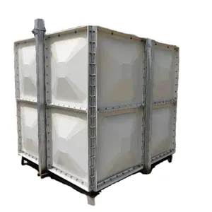 Réservoir d'eau en fibre de verre pour la culture de crevettes de poissons réservoir d'eau sectionnel grp pour l'utilisation
