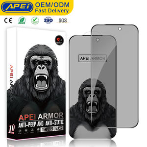 <span class=keywords><strong>Film</strong></span> de protection d'écran en verre trempé anti-espion pour iPhone 17 Pro Max Air, anti-statique, anti-rayures, anti-traces de doigts - Product Image 1