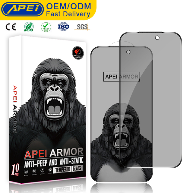 Anti-Spy Privacy Tempered Glass Screen Protector Film for iPhone 17 Pro Max Air Anti-Static Anti-Scratch Anti-Fingerprint