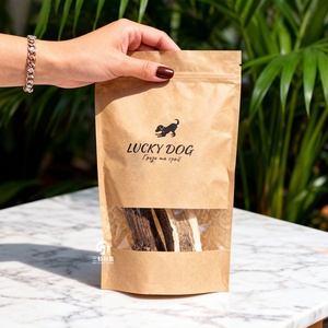 Bolsas de Embalaje para Alimentos para Mascotas, Personalizadas OEM/ODM, de Lujo, Ecológicas, de Papel Kraft y Plástico con Ventana, con Cinta y Control de Olores para Perros y Gatos - Product Image 3