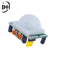 Módulo Detector de Movimiento PIR Infrarrojo Piroeléctrico Ajustable HC-SR501 para Arduino para Kits Raspberry Pi + Estuche
