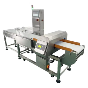 Báscula automática para verificación de peso de vegetales con detector de metales LCD y rechazador, con cinta transportadora industrial - Product Image 2