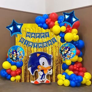 Decoración <span class=keywords><strong>de</strong></span> Cumpleaños al por Mayor con Temática <span class=keywords><strong>de</strong></span> <span class=keywords><strong>Sonic</strong></span>, Globo, Pancarta <span class=keywords><strong>de</strong></span> Papel, Telón <span class=keywords><strong>de</strong></span> Fondo, Cortina <span class=keywords><strong>de</strong></span> Flecos para Decoración <span class=keywords><strong>de</strong></span> Fiestas - Product Image 5