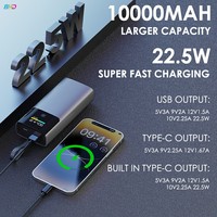 Banque de puissance mobile haute capacité avec logo OEM avec écran intelligent TFT Vente en gros de câbles universels de type C pour les banques d'alimentation et la centrale électrique
