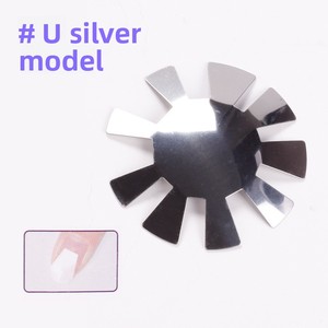 Plaque en acier pour ongles français, <span class=keywords><strong>modèle</strong></span> Crystal Nail, moule en acier inoxydable pour la fabrication d'ongles, nouveau style, formes multiples - Product Image 2