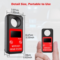 Testeur de fréquence de clé de voiture RFID WOYO PL021, pour tous les détecteurs de clés de voiture à radiofréquence, reconnaît ASK/FSK, affiche l'identification et le type de la puce