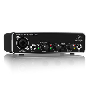 <span class=keywords><strong>Carte</strong></span> <span class=keywords><strong>son</strong></span> externe <span class=keywords><strong>BEHRINGER</strong></span> UMC22 pour l'enregistrement, la composition et la production, 16 bits/48 kHz, zéro latence - Product Image 2