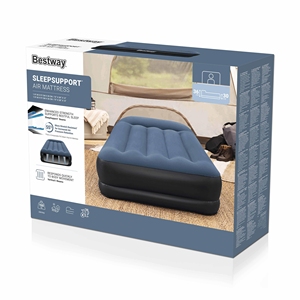 Bestway 671MH 671MJ Materasso Gonfiabile Portatile a Doppio Strato in PVC Floccato per Interni ed Esterni, Letto ad Aria per Campeggio - Product Image 6