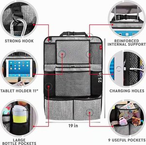 Car <b>Seat</b> Back <b>Storage</b> Carrier Bag Hanging Interior Accessories Bag - Product Image 2