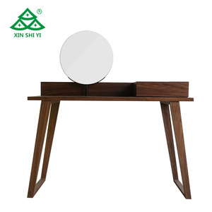 Moderno pieghevole ed estensibile vanità toletta con specchio in legno massello camera da letto <span class=keywords><strong>trucco</strong></span> <span class=keywords><strong>mobili</strong></span> Design - Product Image 3