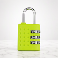 Mini cadenas à combinaison à 3 chiffres en alliage de zinc et ABS, léger et tendance, pour sac à dos, bagages, casier de gym