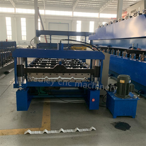 840 Cold Bending Forming Machine Galvanized Roofing <b>Sheet</b> Roll Forming Machine Shape Trapezoid Roof Roll Form Machine - Product Image 3