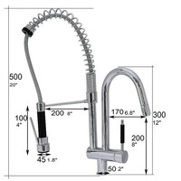 Robinet de cuisine 3 voies à double poignée pour eau potable, en laiton massif, certifié CUPC CE, vente en gros d'usine, OEM ODM