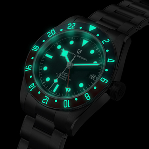 PAGANI DESIGN Nuevo Reloj de Pulsera Mecánico GMT para Hombre de Lujo Automático con Cristal de Zafiro Acero Impermeable de Buceo Reloj Hombre 1706 - Product Image 4