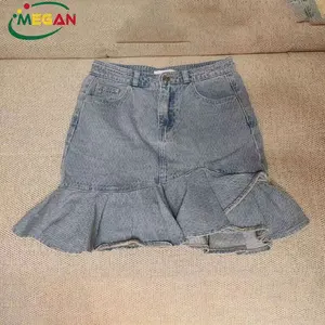 Megan оригинальные тюки подержанной одежды узкие джинсовые короткие юбки для женщин