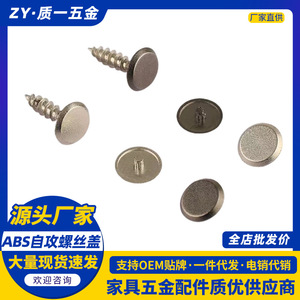 Vis autotaraudeuses de qualité supérieure en plastique ABS chromé bronze pour accessoires de quincaillerie de meubles et portes d'armoires - Product Image 5