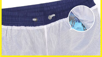Shorts de bain décontractés pour hommes, taille mi-haute élastique, en nylon, respirants, coupe-vent, séchage rapide, pour sports d'été, surf et plage, avec cordon de serrage