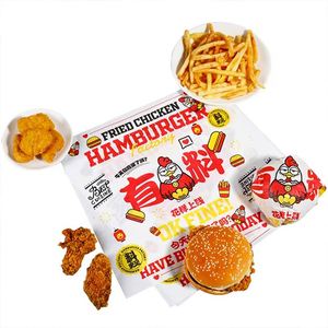 Papier à hamburger imprimé sur mesure, qualité alimentaire, résistant à l'huile, pour viande de charcuterie, enduit de PE, pour biscuits, pain, usage industriel, qualité alimentaire - Product Image 6