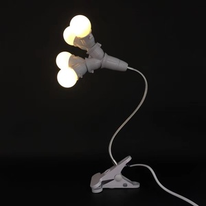 Direct Rechargeable E27 LED <strong>Light</strong> Clip Lamp <strong>Socket</strong> Adjustable Book Reading Night <strong>Light</strong> with EU Plug Screw Style Made ABS Plastic - Product Image 2