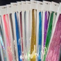BLINGTINSEL Extensions de cheveux en tinsel de soie en promotion, tinsel coloré pour cheveux, magnifiques accessoires capillaires