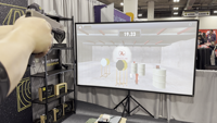 Système d'entraînement au tir au laser interactif en plastique avec projecteur et chargement USB pour l'IPSC et la pratique tactique