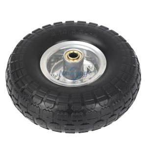 10inch PU Foam <b>Wheel</b> 4.10/3.50-4 Flat-Free Hand Trolley <b>Replacement</b> <b>Wheel</b> with 1/2inch Bearing - Product Image 2