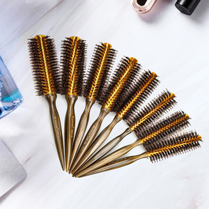 OEM Haarstyling-Werkzeuge mit Naturholzgriff Professionelles Salon Haarbürsten-Set Extra Lange Rundbürsten - Product Image 4