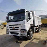 Самосвал Howo 6X4 б/у, тяжелый грузовик, шины 12R22.5, 30 тонн, 371 л.с., дизель, Евро-2, левый руль, механическая коробка передач