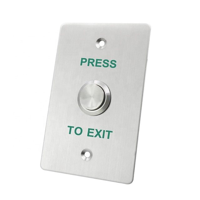 Keysecu IP65 Stainless Steel Smart Electronic Door Release Press Push Exit Button Switch Waterproof Outdoor 12V Door Lock Access