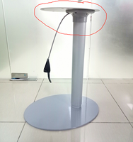 Base de table à cocktail réglable en hauteur avec vérin à gaz personnalisable, en acier inoxydable 201 et tube en aluminium, plusieurs tailles disponibles