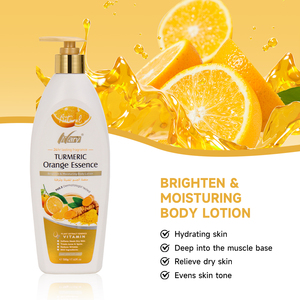Lait Corporel Bio au <span class=keywords><strong>Curcuma</strong></span> NARY, Acide de Fruits Naturel, Éclaircit le Teint, Vitamine C Orange 500ml, Améliore la Peau Terne - Product Image 2