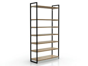 Estantería Elegante de Hierro y Madera Maciza para Supermercado, Estante Versátil de Alta Visibilidad para Pan y Frutas - Product Image 4