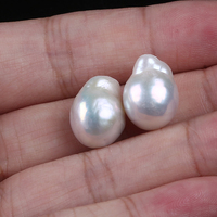 Perles edison en vrac, style baroque blanc, 12-13mm, perles edison, pièces