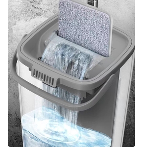 Bộ Lau Sàn Nhà Chuyên Nghiệp Bộ Lau Chùi Lớn Cây Lau Nhà Và Xô Đầu Xoay 360 Độ Cây Lau Nhà Ma Thuật - Product Image 3