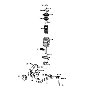 แขนควบคุมด้านหน้า 4877849AD 4877848AD สำหรับ Dodge Dart 2013-2016 อะไหล่เปลี่ยนช่วงล่างแบบ MacPherson Strut - Product Image 4