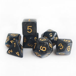 Dés acryliques à paillettes polyédriques 7 pièces ensemble vente directe d'usine haute qualité <span class=keywords><strong>Warhammer</strong></span> donjons et Dragons mdn RPG jeu dés - Product Image 3