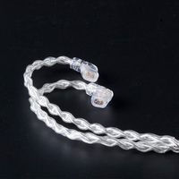 KBEAR 8 Core Berlapis Perak 2PIN MMCX QDC Kabel Audio Pengganti Kabel Earphone untuk KZ KS1 KS2 TRI Meteor IEM